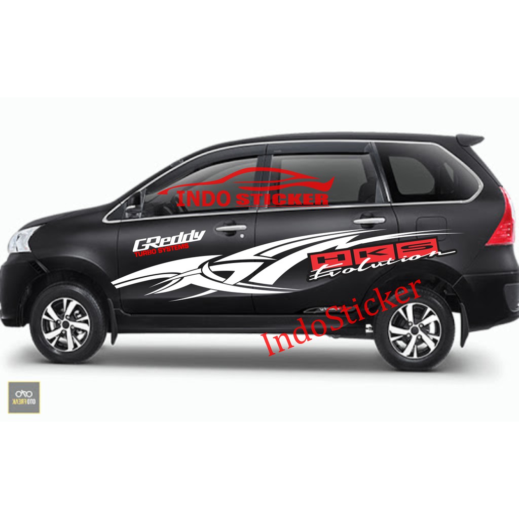 Sticker Mobil Ertiga Sigra Cutting Stiker Mobil Greddy Avanza Xenia Mobilio Calya Honda Jazz Shopee Indonesia