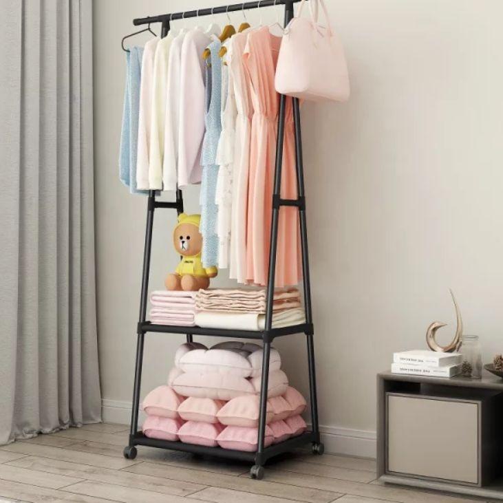 ♣ Triangle Stand Hanger / Rak Gantung Segitiga/ Gantungan Baju / Rak Baju Pipa Besi Rakit ☆