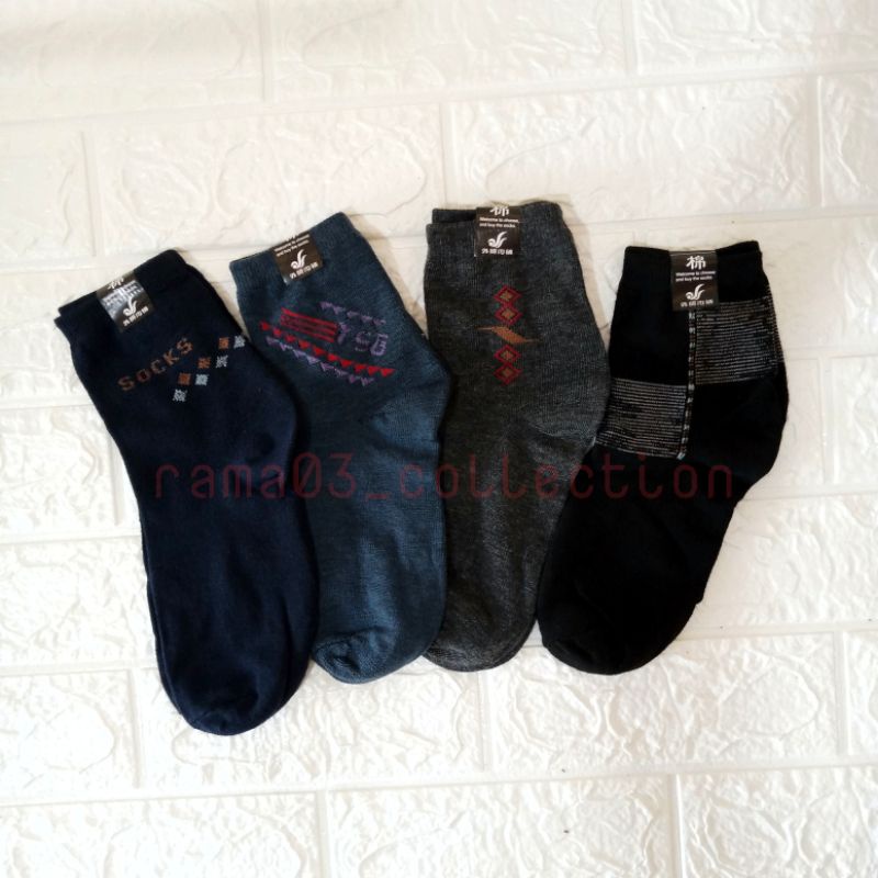 Kaos Kaki Pria Motif/Kaos Kaki Kantor/Kaos Kaki Pendek Pria