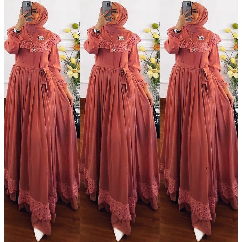 DRESS MALAYSIA RENDA FULL FURRING/RAUNA DRESS/GAMIS CERUTY BABYDOLL MIX RENDA BUSUI KANCING AKTIF/NARAYA DRESS/RACHEL DRESS CERUTY/FAR MOSLEMSTORE