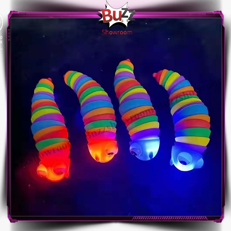 Slug Fidget Mainan SIPUT toys rainbow penghilang stress sensory play