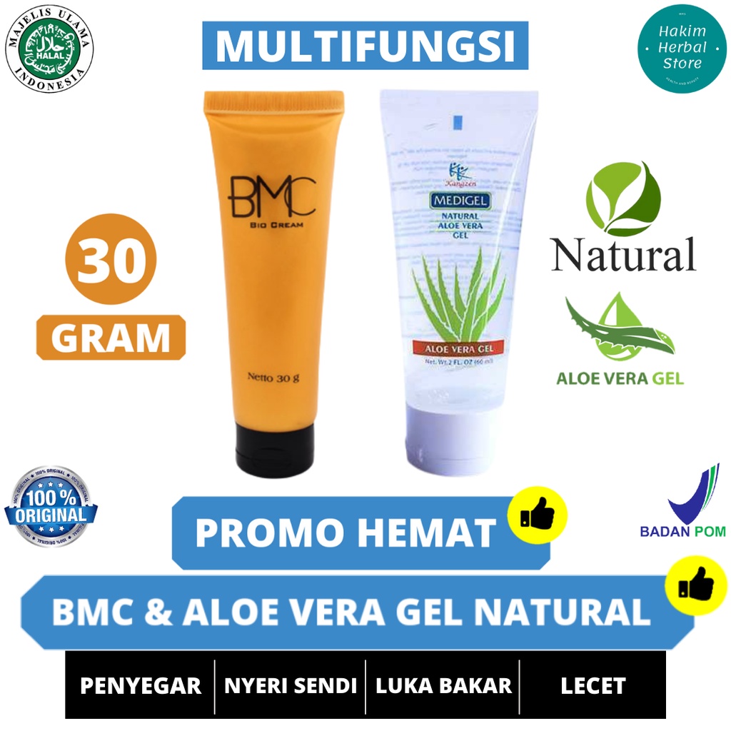 BMC Bio Cream & Kangzen Medigel Natural Aloe Vera