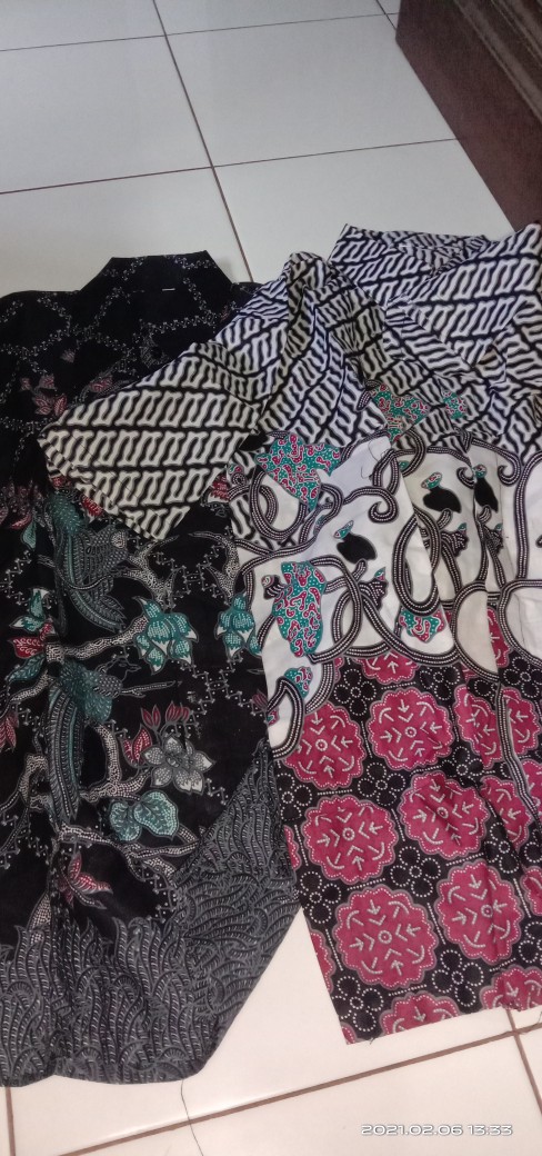 Bswart Batik Hrb026 Kenongo Hem Pendek Padi Pekalongan M L Xl Batik Pria Murah