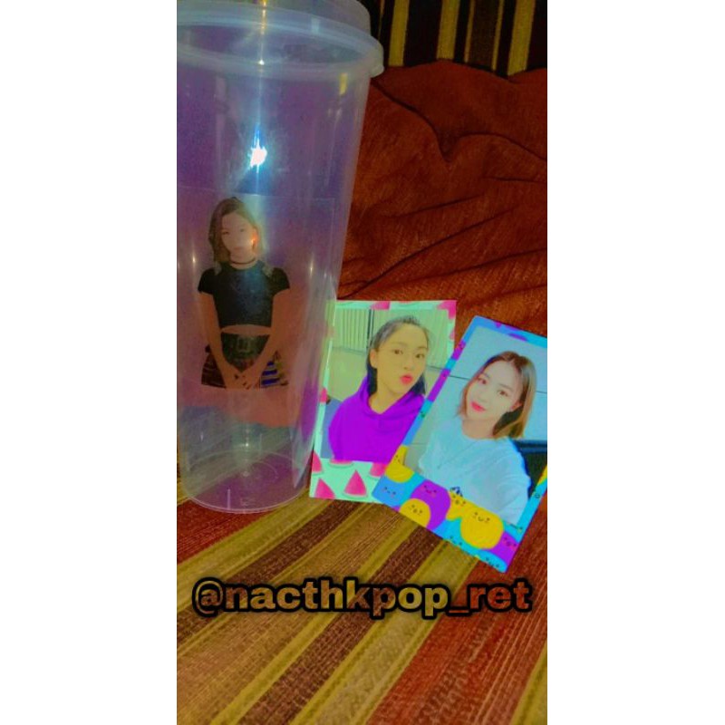 [READY] Reusable cup KPop [RYUJIN]itzy free polaroid