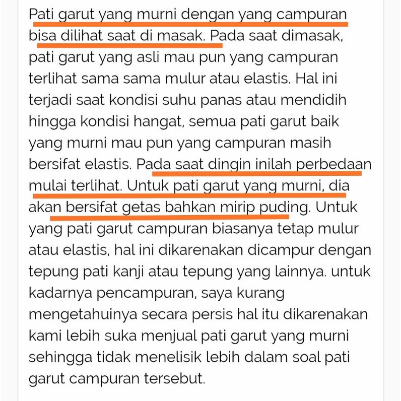 PROMO TEPUNG PATI GARUT/TEPUNG IRUT ASLI / PATI ASAM LAMBUNG/ANGKRIK /ARROWROOT