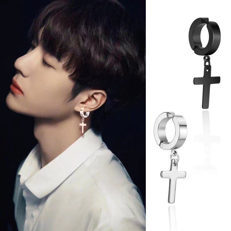 Anting Non Piercing Gaya Hip Hop Korea Untuk Pria Dan Wanita