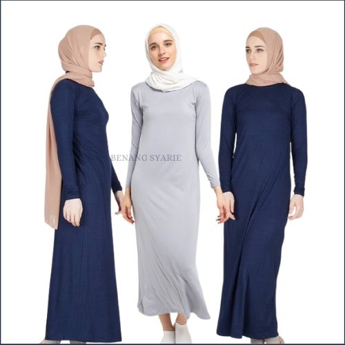 Manset Gamis Panjang Polos Spandek/ Daleman Gamis Lengan Panjang