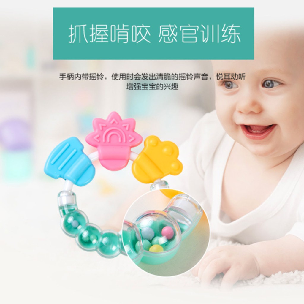 ☀ACCBAYI☀ ACC0008 Mainan teether bayi Dengan rattle