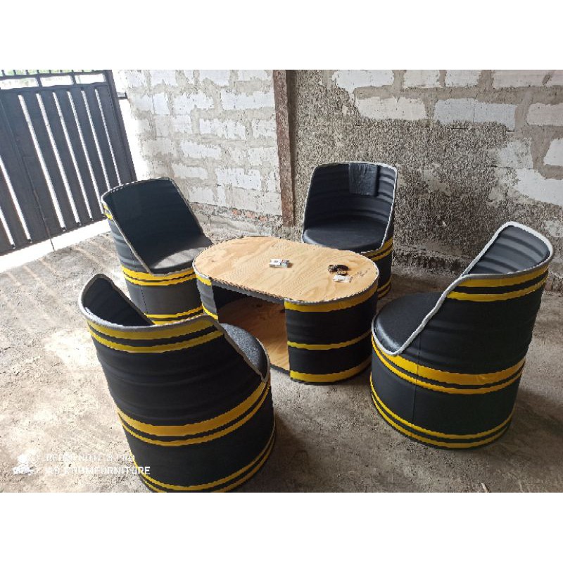 Meja cafe / Meja drum custom 1set