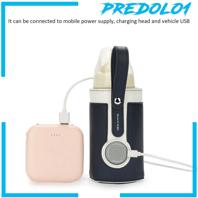 [PREDOLO1] Baby Bottle Warmer USB 3 Levels Constant Heating for Home Newborn Infant