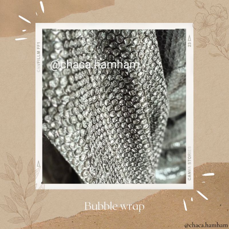 

chaca.hamham | Bubble wrap | tambahan packing/beli permeter | extra bubble wrap