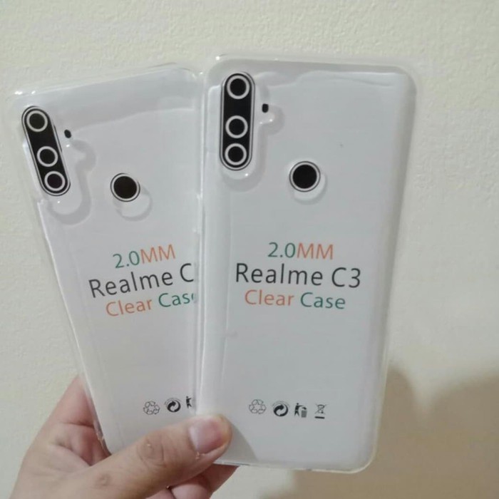 Soft Case OEM Transparan Realme C3 6.5 Inchi Clear Ultra Thin TEBAL 2.0mm SUPER CLEAR