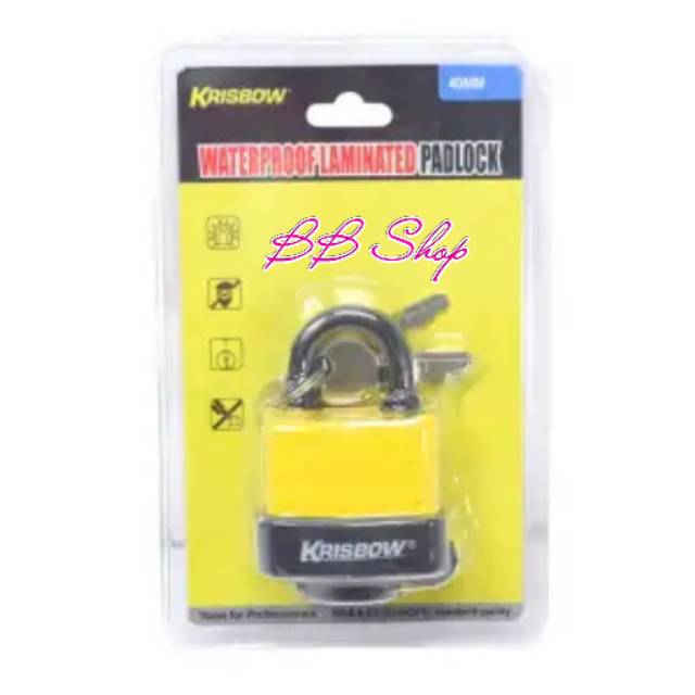 Krisbow Gembok Tahan Air 40 Mm / Waterproof Padlock