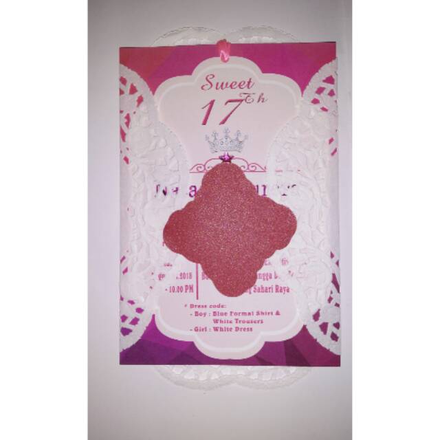

Undangan/invitation/ulang tahun/birthday/pembatas buku/Bookmark