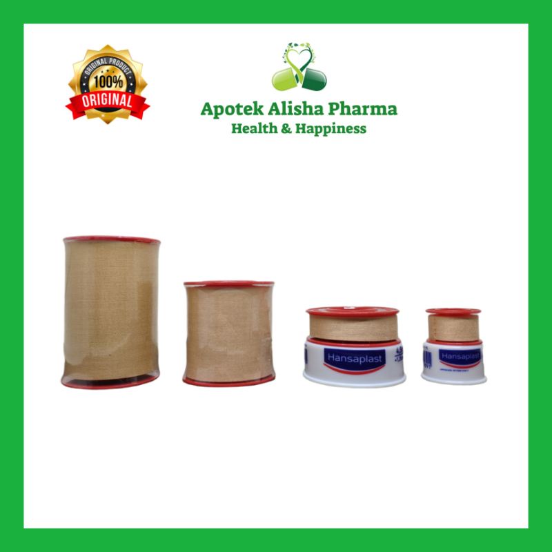 Hansaplast Plester Roll 5x4,5M / 7,5x4,5M - Hansaplas Plester Kain Perekat Luka