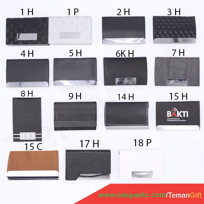 Name Card Holder / Tempat Kartu Nama Bisa Custom logo