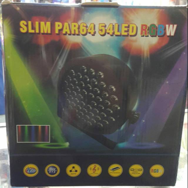 LED PAR LIGHT RGBW 54 LED/LAMPU SOROT DISCO