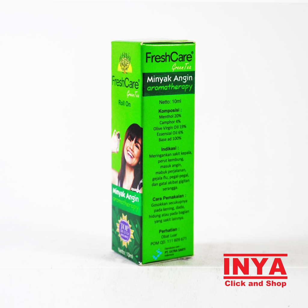 Minyak Angin Roll On FRESH CARE GREEN TEA 10ml