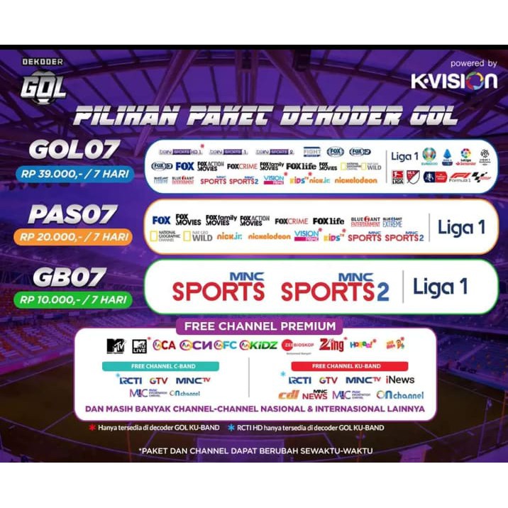 Receiver Lgsat Star 101 GOL Garmedia Free MNC GRUP &amp; voucher 50 rb inject