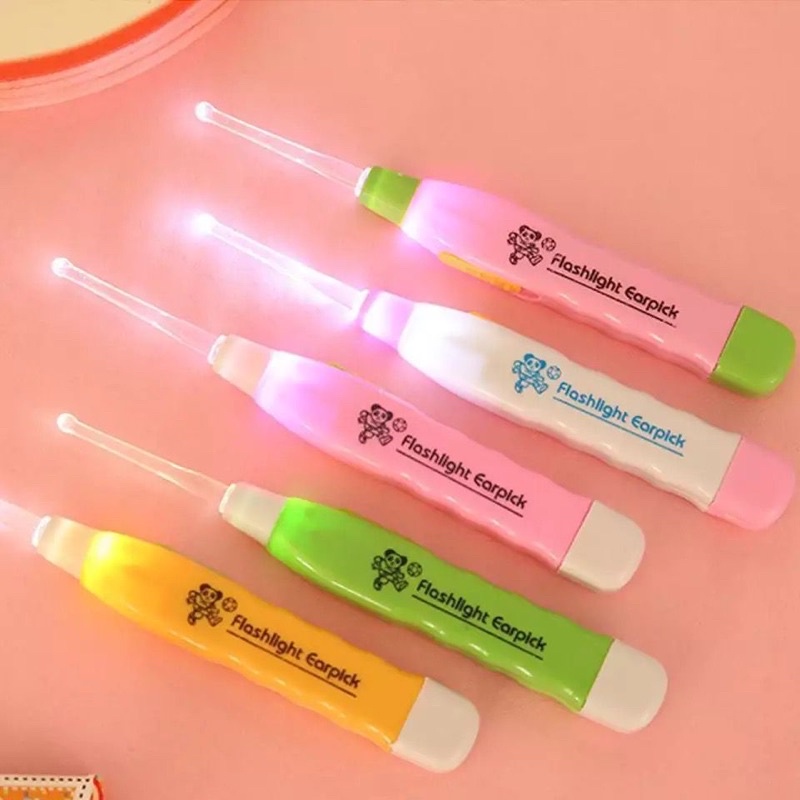 KOREK KUPING LED / PEMBERSIH TELINGA ANAK DEWASA / EARPICK FLASHLIGHT LED JRW0087