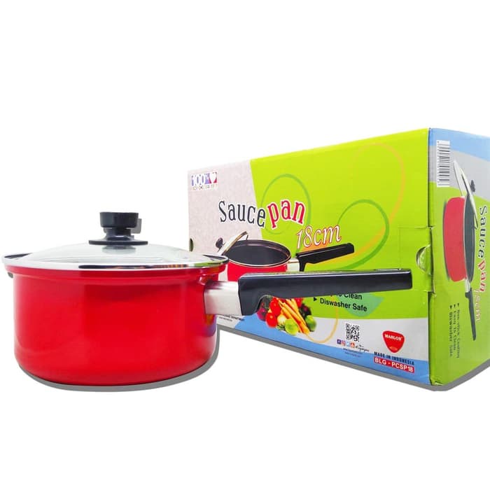 FM - Maspion Panci Susu anti Lengket Saucepan 18 cm - Merah / serbaguna