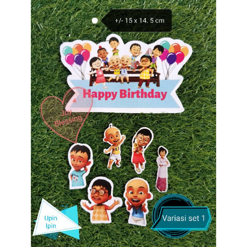 TOPPER KARAKTER UPIN IPIN/PITA PARCEL 46 X 5 CM