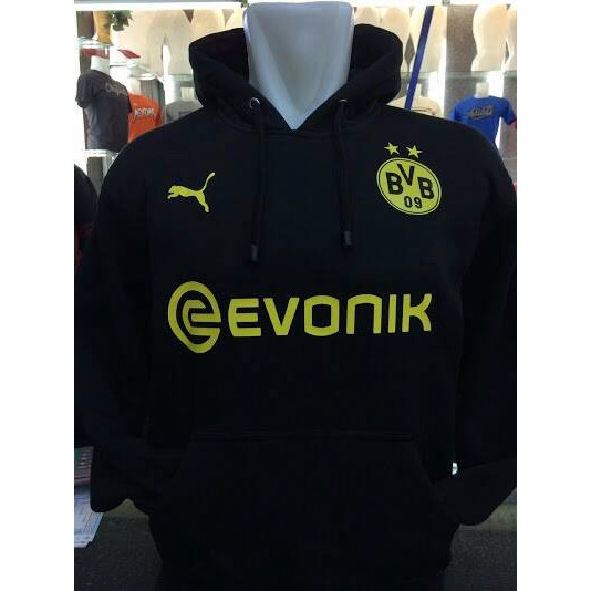 CUCI GUDANG JAKET / HOODIE BOLA DORTMUND WARNA HITAM LIMITED