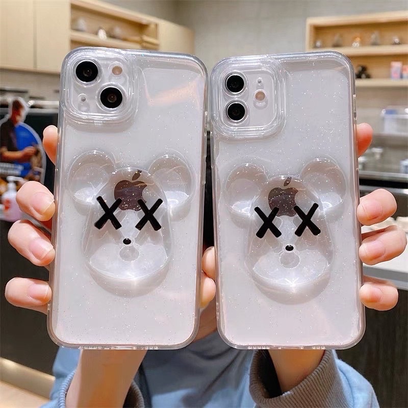 Kaws Glitter Case TPU Samsung A12 A11 A13 A23 A20 A53 A73 A23 A31 A30 A50 A71 A80 A52 A72 A32 4g 5g A50s A52s S22 S21 S20 S10 plus ultra