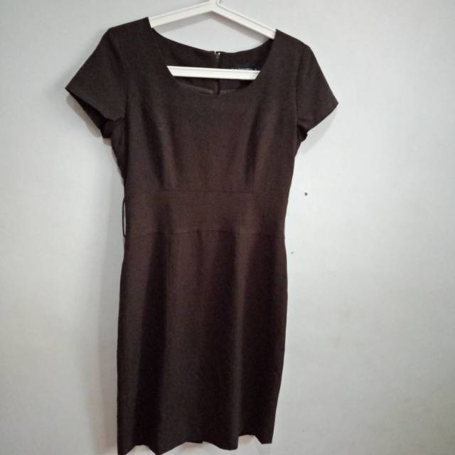 Dress Coklat Tua cantik
