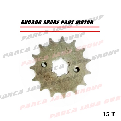 GEAR DEPAN 428 15 T KANZEN K CROSS PESONA SPECTRA SCUDETTO TAURUS