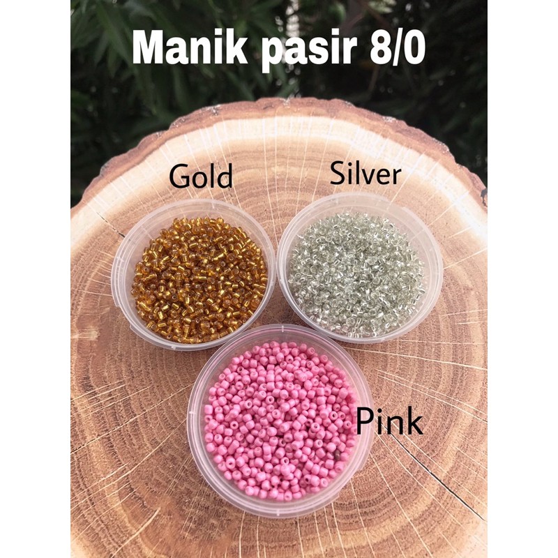 20gram. Manik pasir 8/0 (3mm)
