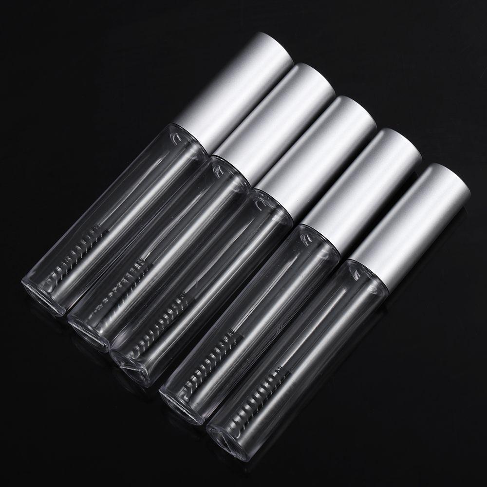 POPULAR Populer 5pcs Tabung Maskara 10ml Dengan Sikat Bulu Mata Wadah Kosong Kosmetik DIY Yang Bermanfaat