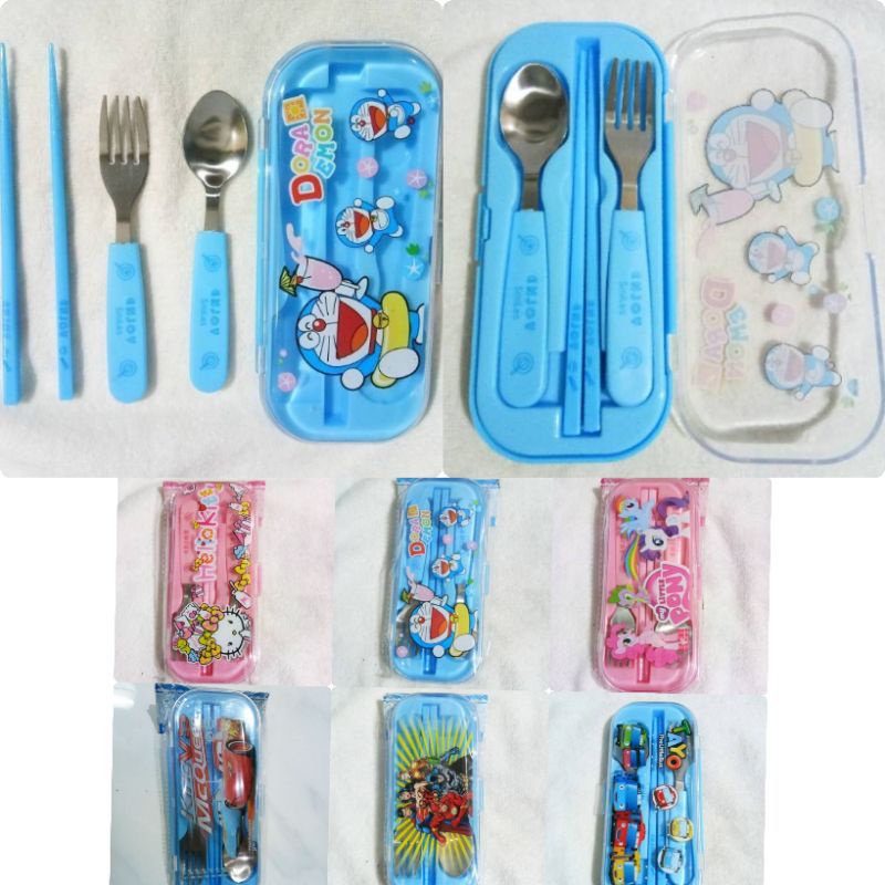 SENDOK SET MAKAN ANAK KARAKTER