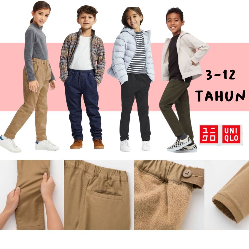 Celana Anak Unisex Chino Uniqlo 3-12 tahun