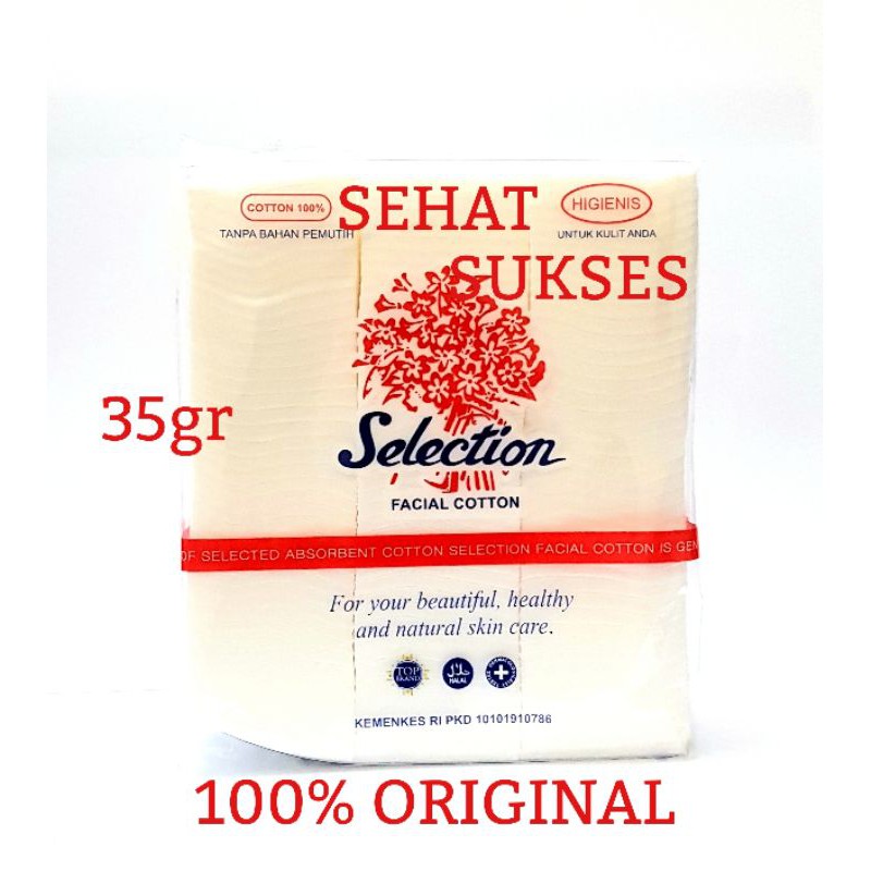 Kapas Wajah Selection 35gr (Kecil)