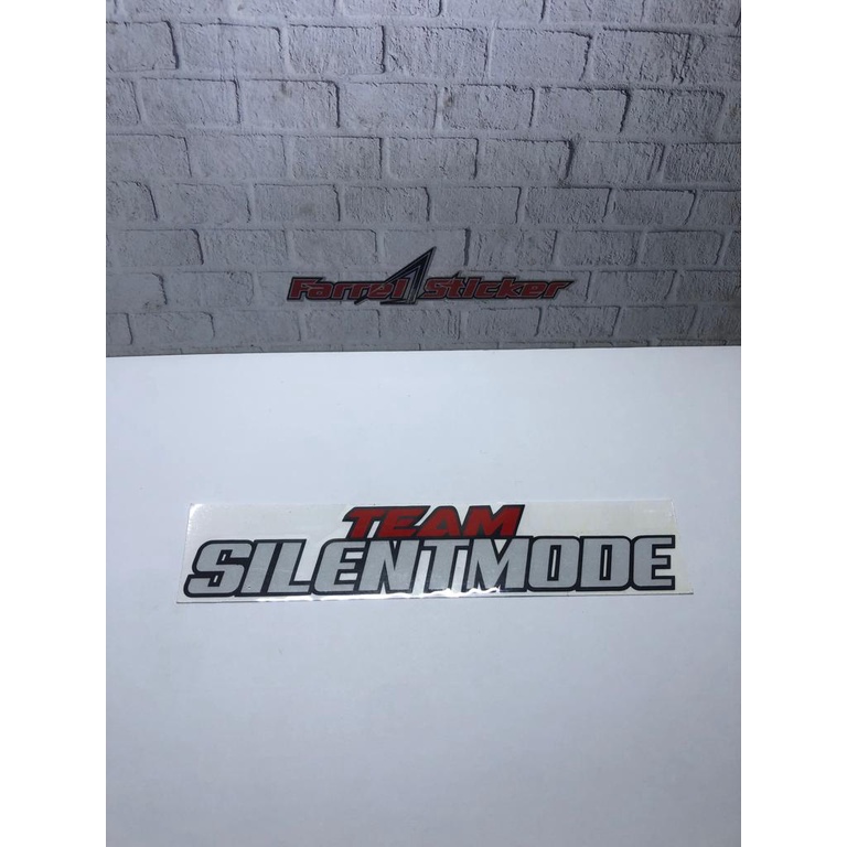 stiker silent mode sticker TEAM SILENTMODE