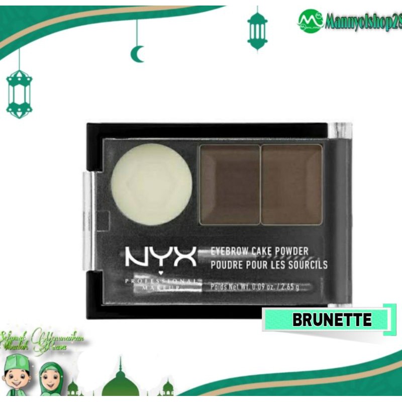 NYX EYEBROW CAKE POWDER ORIGINAL (Dark Brown/brown 02 & 05 Brunette)