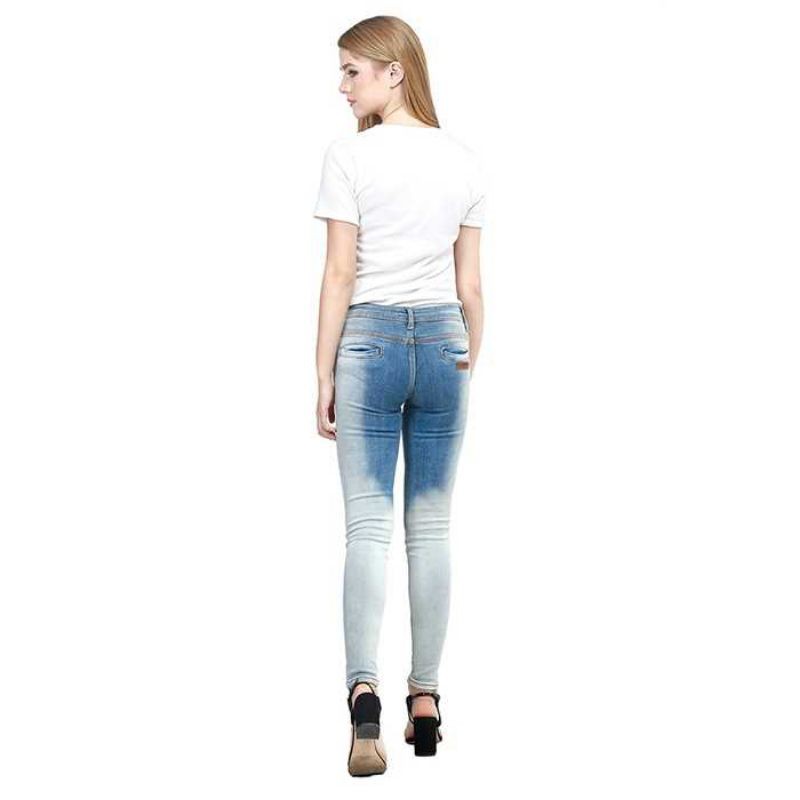 4 Model - Celana Jeans Wanita Jeans Robek Slim Melar Premium Original