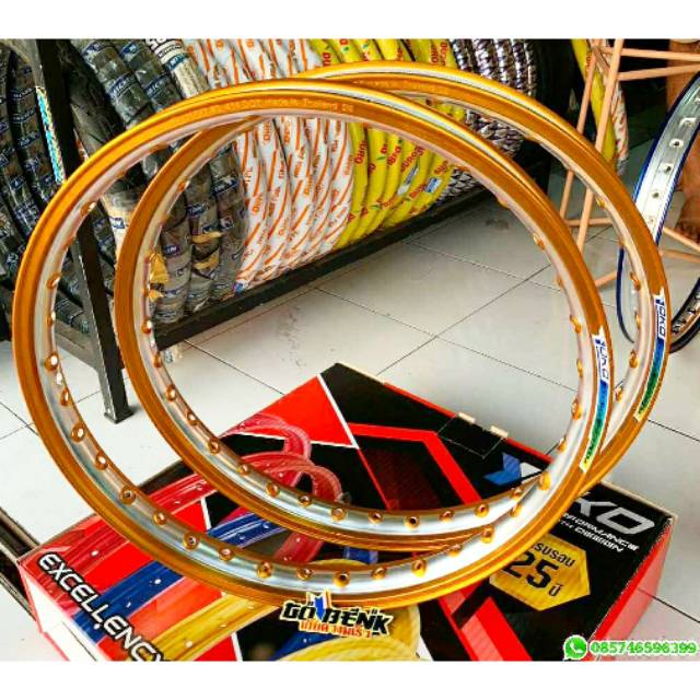 Velg Yoko Gold Silver UK 140 140 ring 17