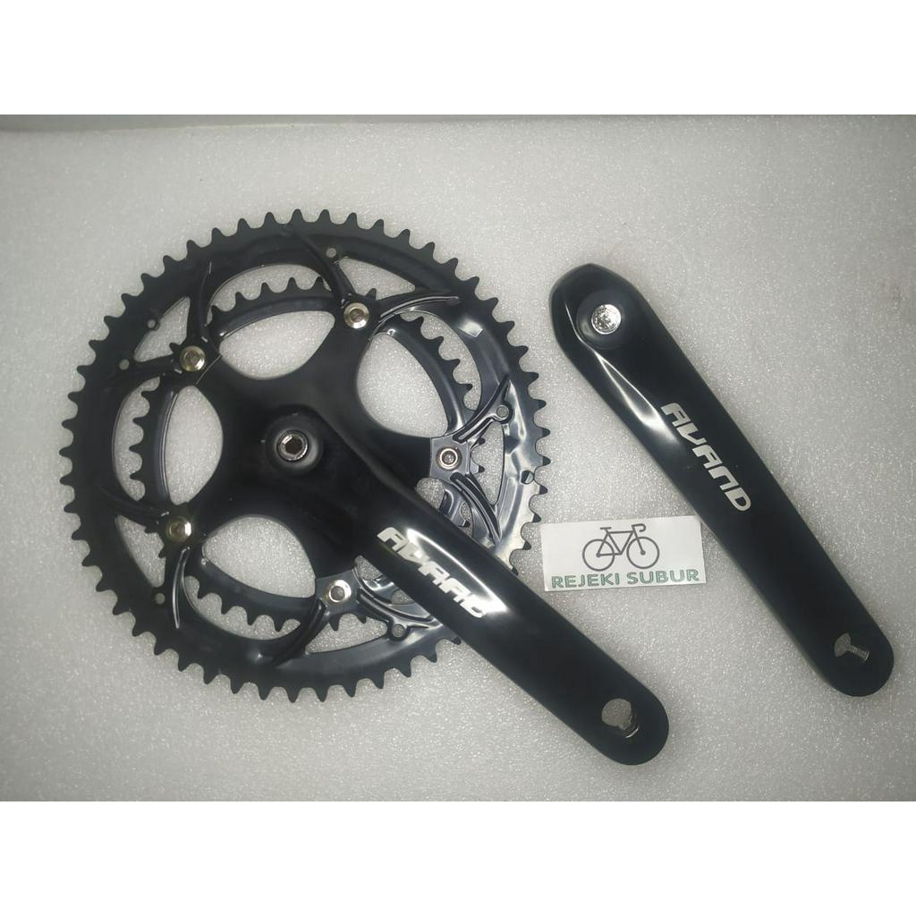 crank avand hitam 53 - 39 t Double Speed sepeda lipat minion balap
