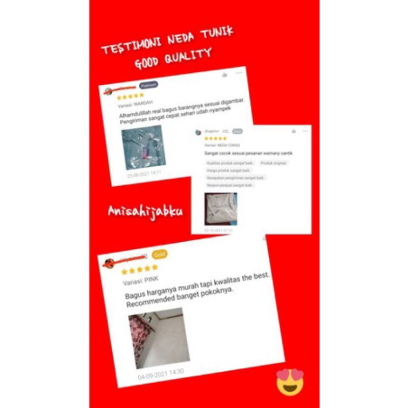TUNIK NEDA DZUVIA / BAJU ATASAN LONG TUNIK REMAJA MUSLIM BUSUI  ADEM NYAMAN POLOS