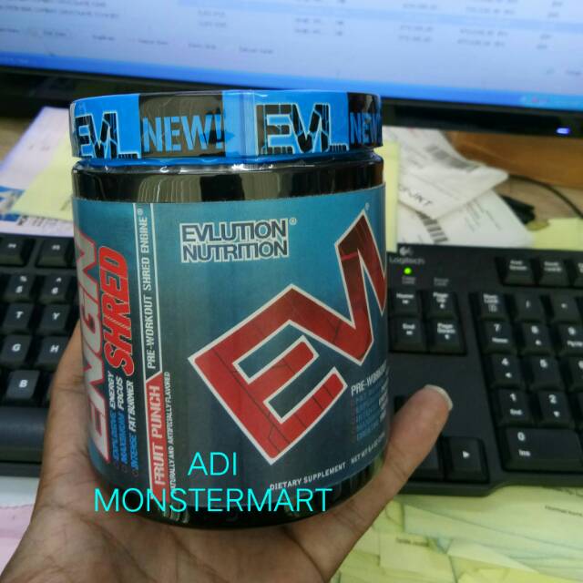 Evlution Nutrition EVL ENGN SHRED Pre-Workout 30 Serving - Prr Workout EVL
