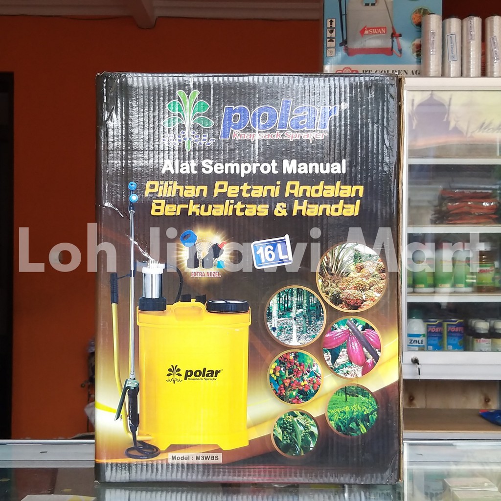 Tangki Knapsack Sprayer (Bisa untuk semprot desinfektan) Polar Manual 16 Liter