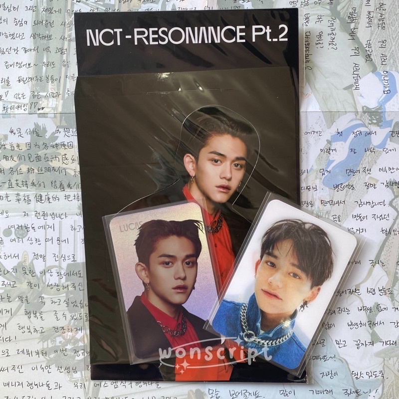 lucas nct wayv superm nct2020 standee hologram resonance pt. 2 lenticular pc photocard set holo lent
