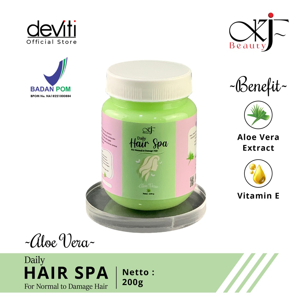 KJF Hair Spa Aloe Vera Perawatan Kepala Berminyak dan Rambut Rontok