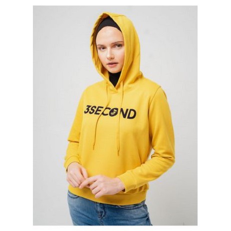 hoodie 3 second kuning ready ukuran M L XL XXL