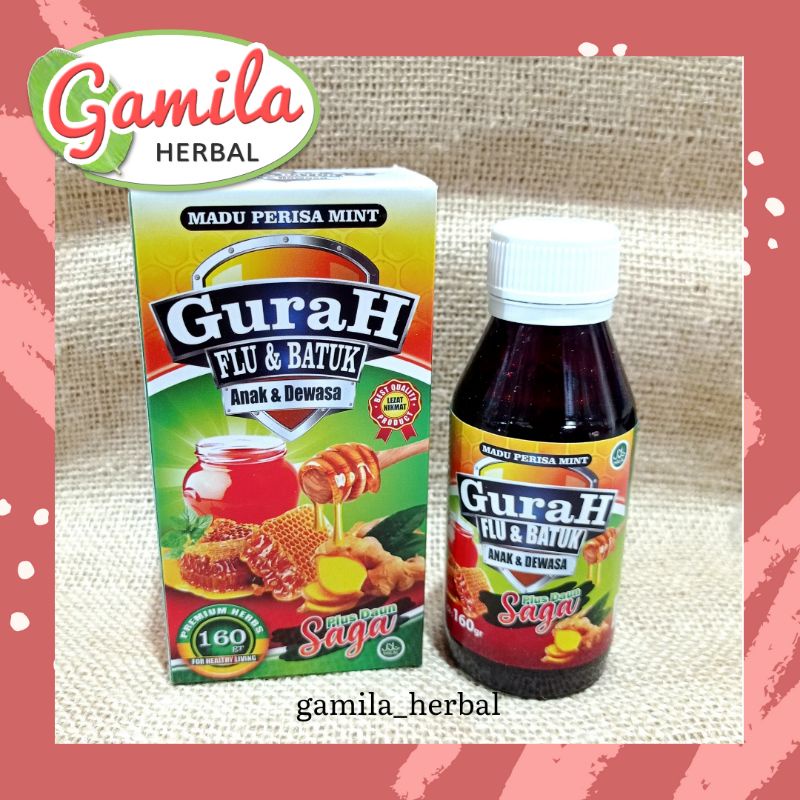 

MADU GURAH FLU & BATUK PLUS DAUN SAGA UNTUK ANAK & DEWASA