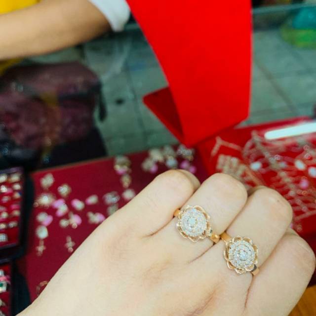 Cincin Stupa Baru Berlian Medan Asli BMF