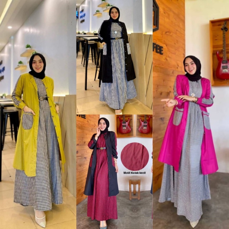 AHZA DRESS / HILMI DRESS / AZMA DRESS / SUZY SET OUTER BY NEW BRAND