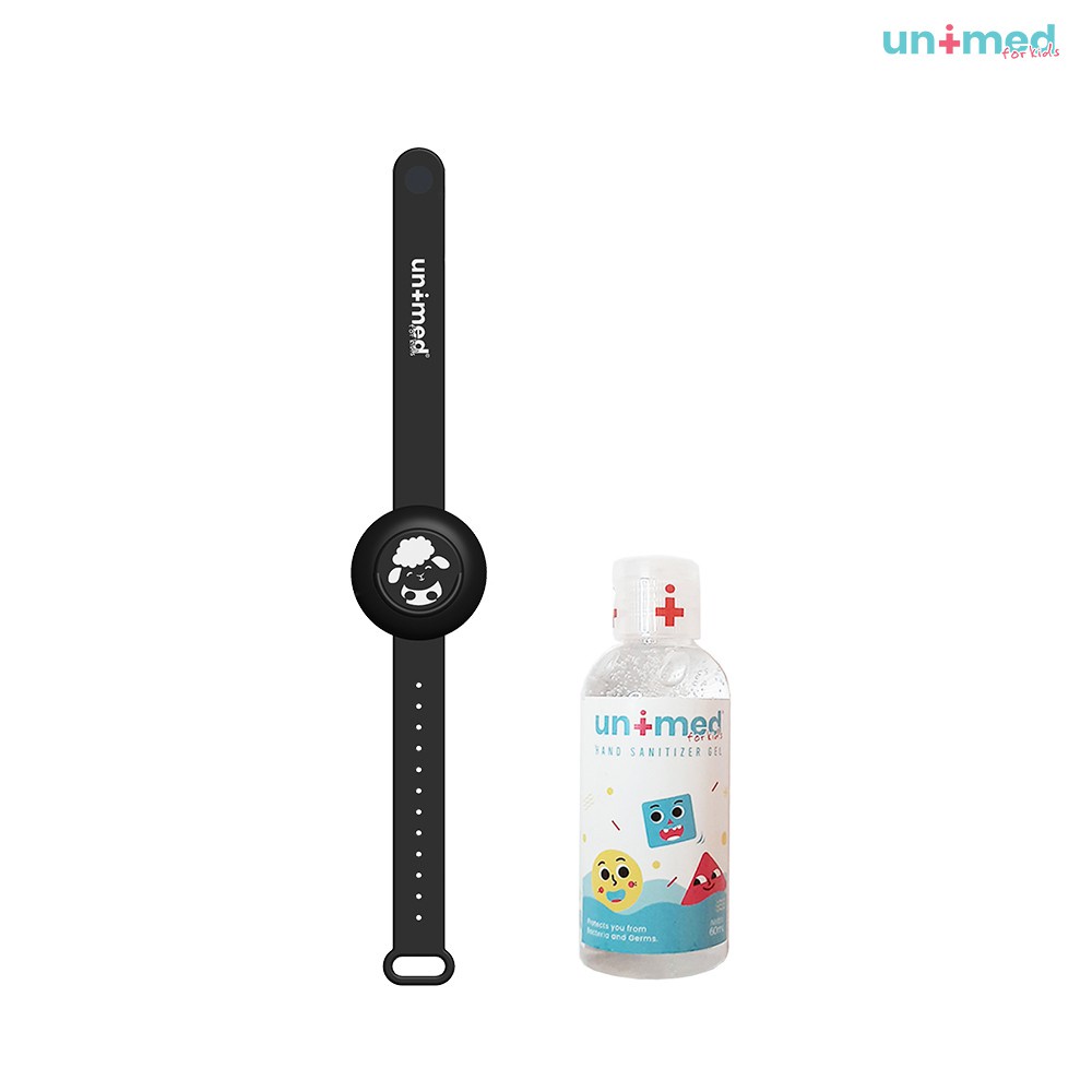 Unimed Kids Sanitizer Wristband Black Sheep Gelang Sanitizer Anak dan Dewasa